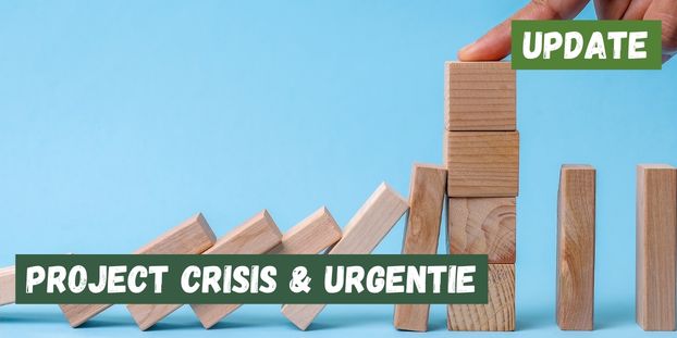 banner met update project crisis & urgentie
